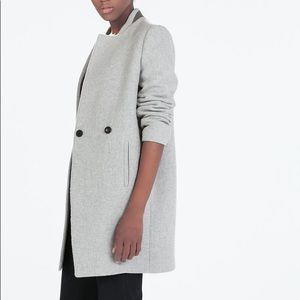 Zara Masculine Wool Gray Coat